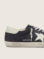 Men's Super-Star in dark blue suede with white star - Image 4