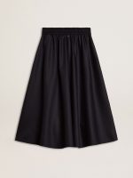 Women's midnight blue wool skirt - Image 6