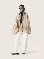 Golden women's boyfriend jeans in optical white bull denim - Image 3
