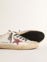 V-Star with pink glitter star and metallic leather heel tab - Image 4