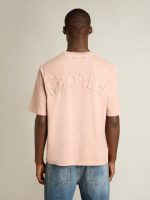 Powder-pink T-shirt with reverse logo on the back - Jersey Capsule - Image 4