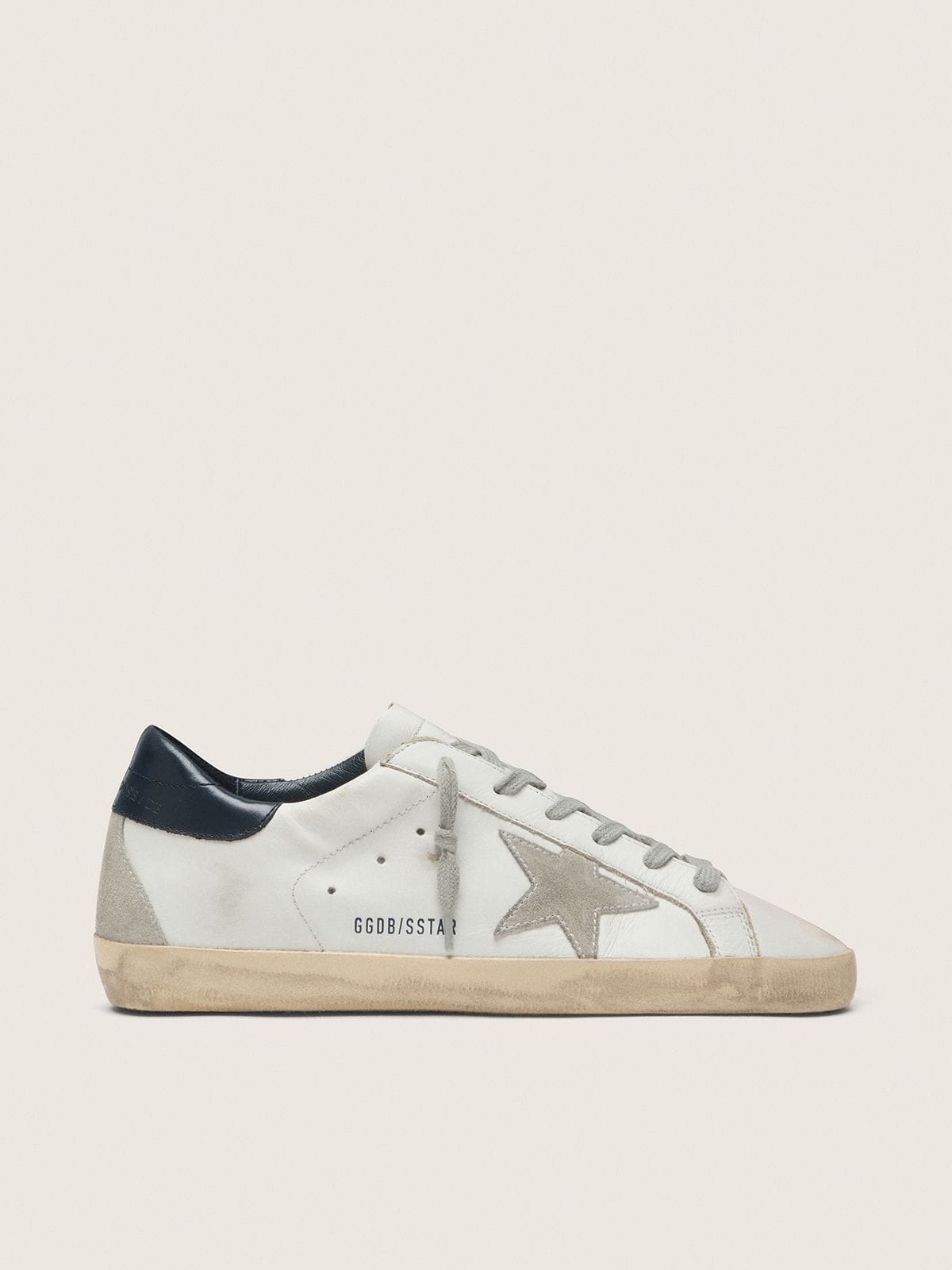 ac44344c68848fde6a7999b9634f3f18be7898fd9c170ba0a3b0268ff2d6441e Women's Super-Star with suede star and blue heel tab - Image 1