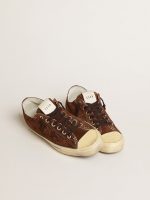 Men's V-Star LTD sneakers in dark brown suede with tone-on-tone star - Image 2