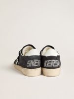 Women's Ball Star in dark blue suede with leather star and heel tab - Image 4