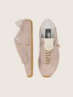 Women's Marathon Speed in pink suede with perforated star and white leather heel tab - Image 3