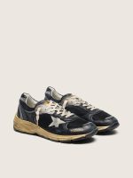 Women's Dad-Star in black and silver mesh and nappa with ice-gray star - Image 2