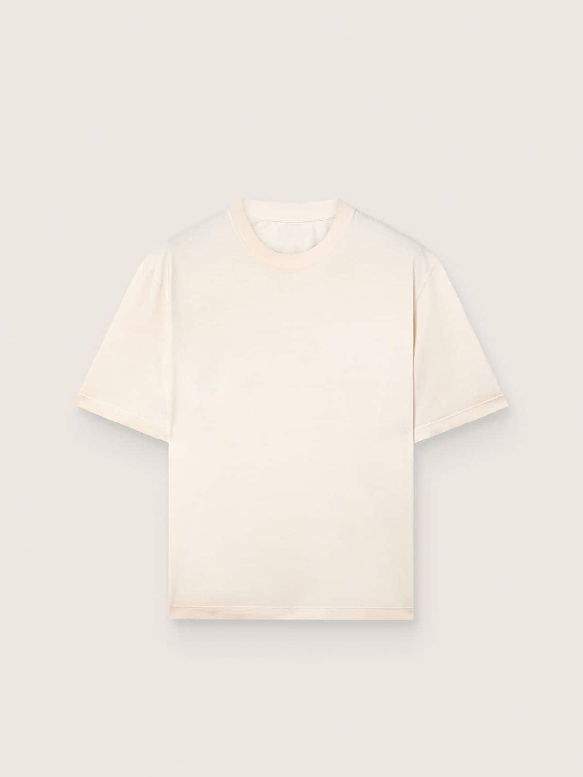 acf6e1fe2807ec98efc78a95f6f24e91addb932f1aa41c4c32212f8731959767 Star unisex cotton T-shirt in vintage white with black print on the back - Image 1