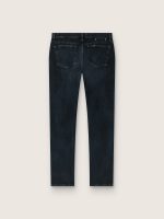 Men's slim-fit jeans in dark indigo stretch denim - Image 2