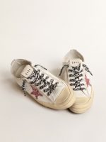 V-Star with pink glitter star and metallic leather heel tab - Image 2