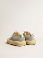 Men's Space-Star shoes in ice-gray suede with perforated star - Image 5