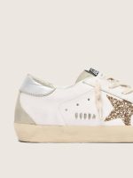 Women's Super-Star with gold glitter star and ice-gray suede inserts - Image 4