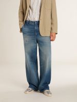 Men's denim chinos with distressed details - Image 2