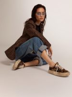 Women's Space-Star shoes in animal-print pony skin with shearling lining - Image 3