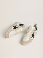 Women's Ball Star LTD in nappa with black crystal star and beige suede inserts - Image 2