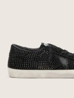 Super-Star in black suede with Swarovski crystals and black suede star - Image 4