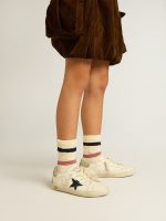 Junior Super-Star in leather with glitter star and heel tab - Image 3