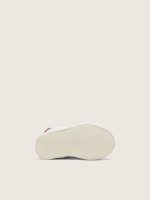 Baby Old School in white leather with pearl suede star and flower print - Image 5