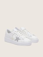 Women's Purestar in white leather with silver Swarovski crystal star - Image 2