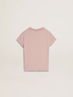 Girls' pink T-shirt with white print - Image 6