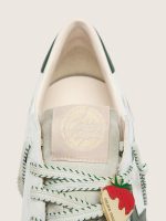 Men's Ball Star LTD in white leather with green star and Skins - Image 2