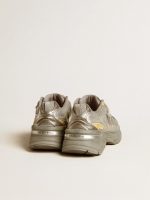 Women's Lightstar in metallic leather and silver mesh with gray star - Image 4