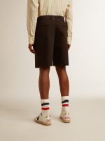 Men's Bermuda shorts in black cotton - Image 4