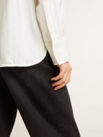 Women's shirt with a vertical striped pattern and crystal embroidery - Image 6