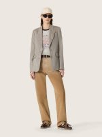Women's T-shirt in gray melange cotton with print - Image 3