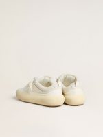 Women's Space-Star Cube in white leather with perforated star - Image 4
