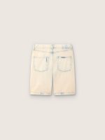 Men's Bermuda shorts in light sand-colored denim - Image 2