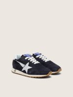 Junior Marathon in dark blue suede with white star - Image 2