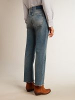 Women's cropped flared jeans with medium wash - Image 4