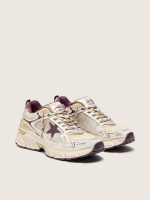 Women's Lightstar CNY in white mesh and leather with wine-red TPU star - Image 2