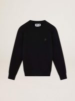 Black Archibald Star Collection sweatshirt with tone-on-tone star on the front