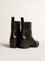 Low Debbie boots in black snake-print leather - Image 4