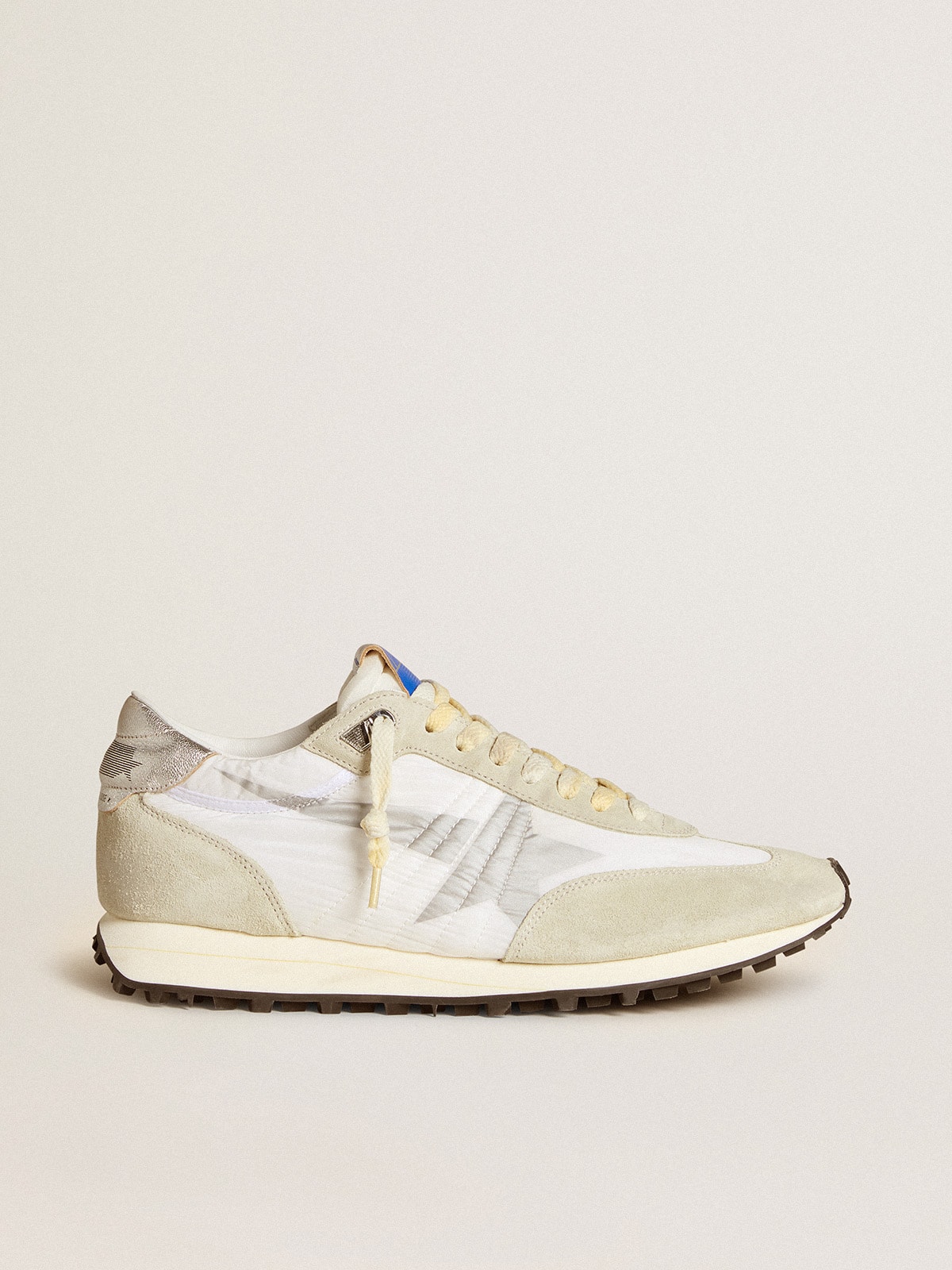 b3534a952e00d3c5c3d0f34dc76807f4198093c9df22b2127cce4bcb34a65879 Men's Marathon with white nylon upper and silver star - Image 1