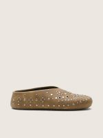 Men's Tierra in khaki suede with silver studs
