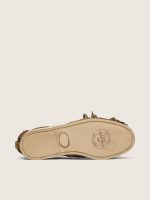 Women's Cruise loafer in khaki suede with fringe and multicolored beads - Image 6