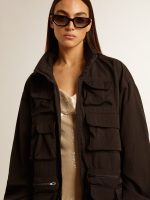 Black multi-pocket windcheater - Image 5