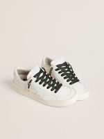 Dark green cotton laces with contrasting gold-colored logo - Image 3