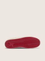 Men's Stardan in black leather with red star and black mesh and red leather inserts - Image 5