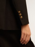 Women's black double-breasted blazer - Image 5