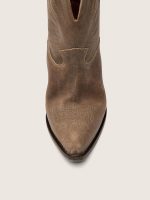 Women's low Wish Star boots in gray suede with star embroidery - Image 5