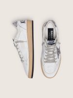 Women's Ball Star in nappa with silver glitter star and heel tab - Image 4