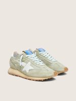 Women's Marathon in sage-green nylon with white star - Image 2