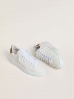 Women's Purestar with white leather star and brown crystal heel tab - Image 2