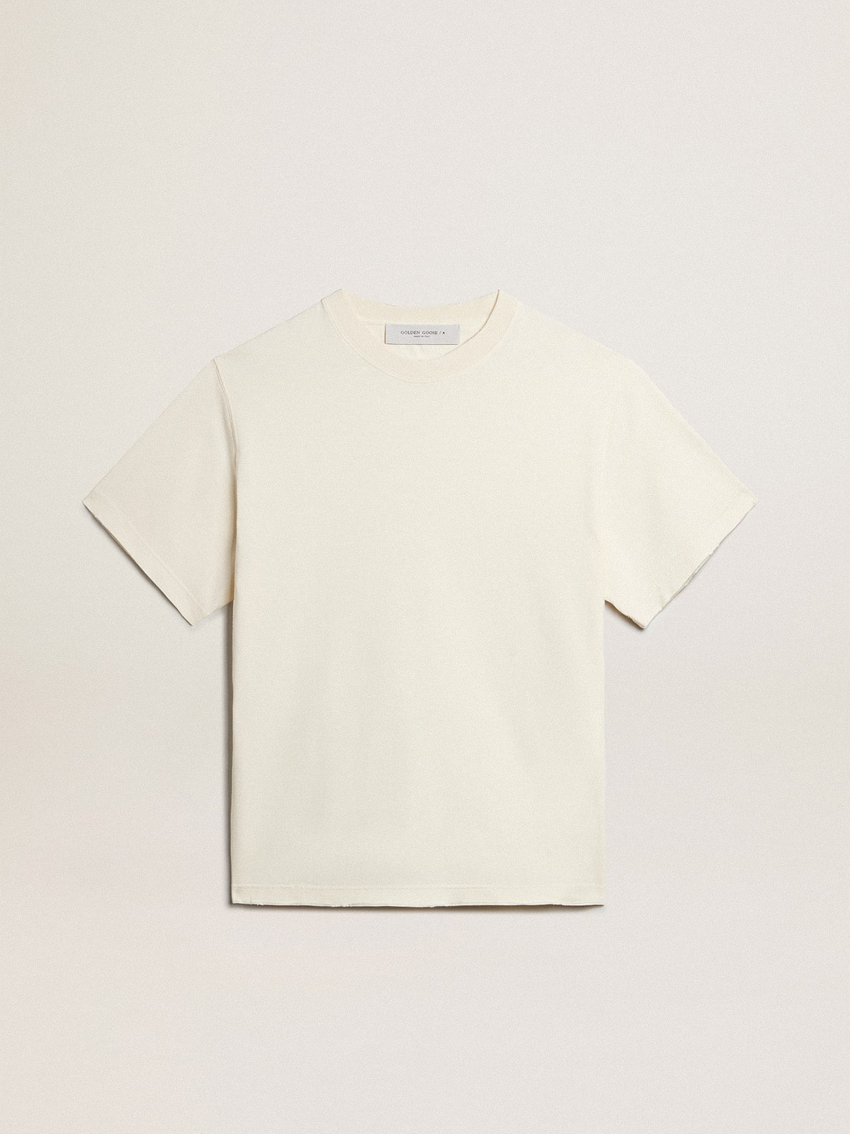b5c450f6b9365ad981e90ffcc582891478769435118a7759819083d1df7a7e2c T-shirt in aged white with reverse logo on the back - Jersey Capsule - Image 1