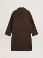 Men's single-breasted Journey coat in wrinkle wool blend with floral pin - Image 6