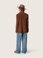 Beige fedora hat with ribbon strap and silver star - Image 10