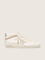 Mid Star with star and heel tab in suede with Swarovski crystals